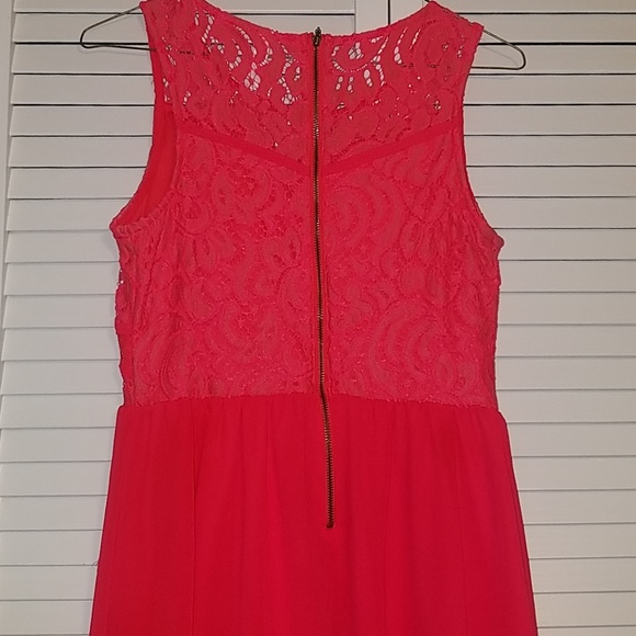 womens lace and chiffon summer dress - Picture 3 of 3